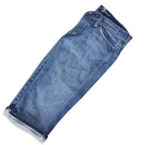 7 for all mankind Sz 28 Blue Jeans Collette Capris Clam Diggers Denim Cotton